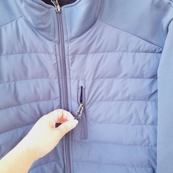 32Degrees Full Zip Lined Jacket Zip Pockets Blue Transitional Outdoors Sz: Large - Picture 3 of 10